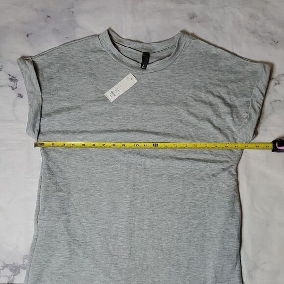 Francesca's Alya Gray T-Shirt Dress - Picture 5 of 6